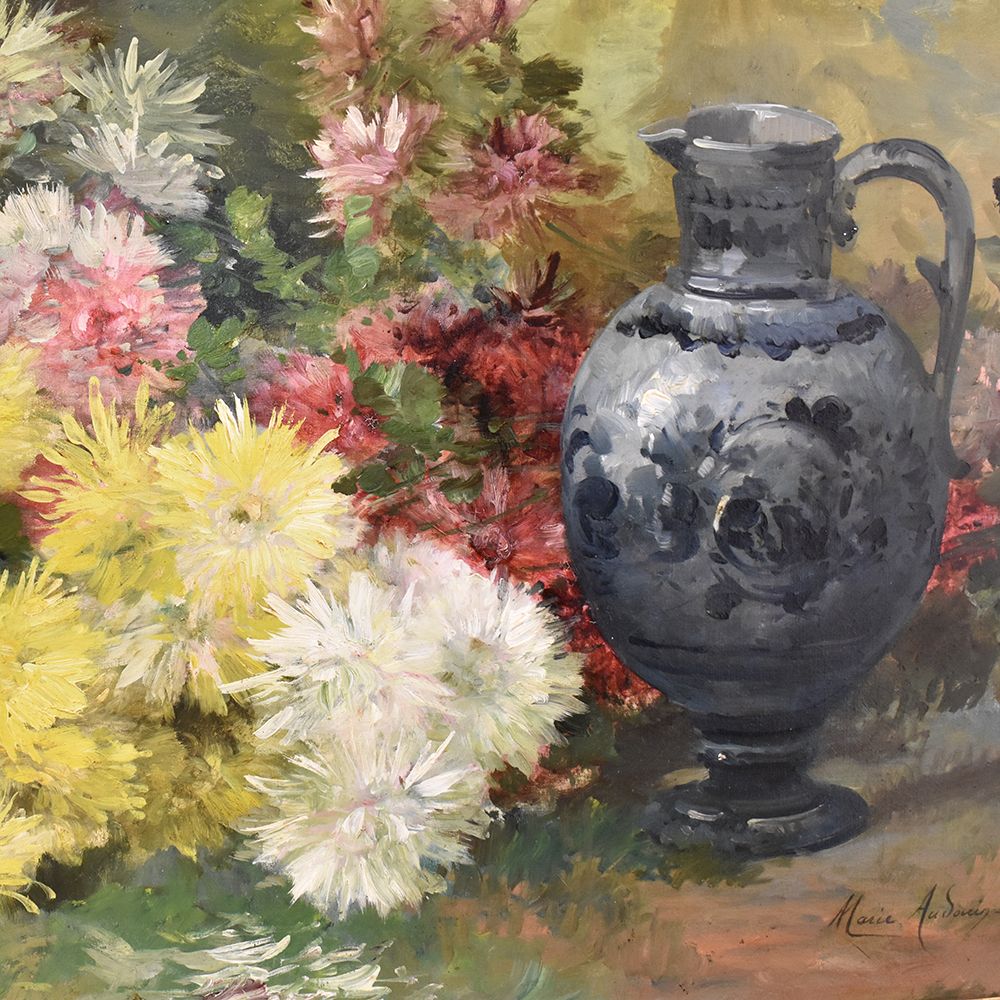 QF265 flower painting antique oil painting still life painting 19th century.jpg_1